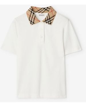 Burberry Polo Shirts - White