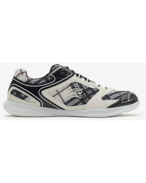 Burberry Check Matrix Sport Sneakers - Weiß