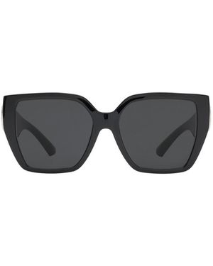 Burberry Crystal Ekd Square Sunglasses - Black
