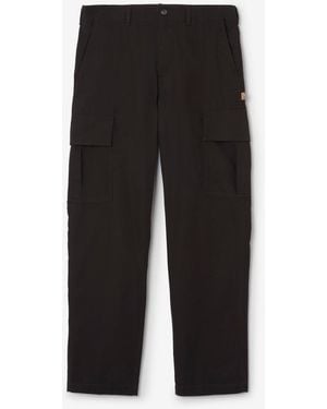 Burberry Cotton Cargo Trousers - Black