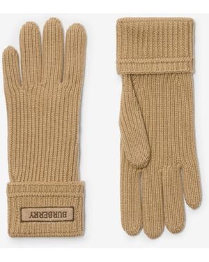 手袋 Burberry Electric blue cashmere blend gloves Burberry Electric Blue Cashmere Blend Gloves | ModeSens