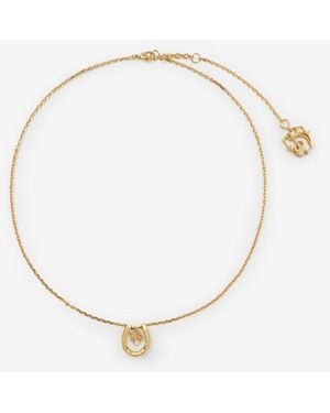 Burberry Horseshoe Necklace - Metallic