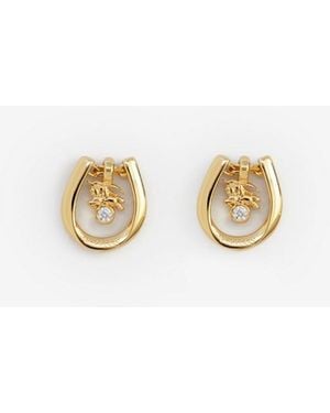 Burberry Horseshoe Earrings - Metallic