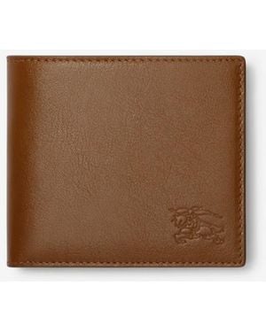 Burberry Pop Check Bifold Wallet - Brown