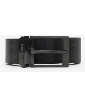 Burberry Reversible Check Belt - Black