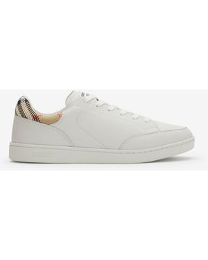 Burberry Leather Set Sneakers - White