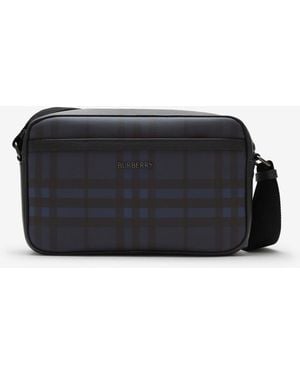 Burberry City Check Crossbody Bag - Black