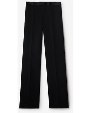 Burberry Wool Tuxedo Pants - Black