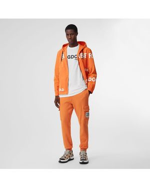 Burberry Horseferry Print Nylon Hooded Jacket - Orange