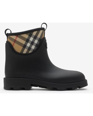 Burberry Rubber Marsh Stamp Low Boots​ - Black