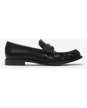 Burberry Leather Cadet Loafers - Noir