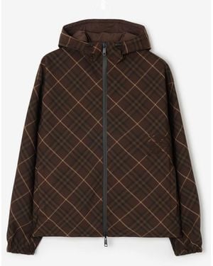 Burberry Reversible Check Hooded Jacket - Brown