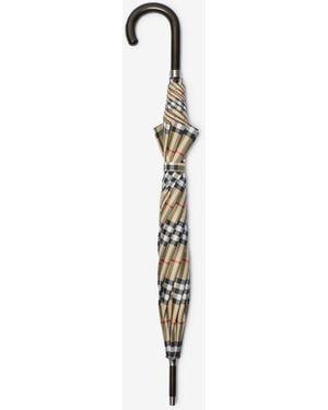 Burberry Check Walking Umbrella - Métallisé