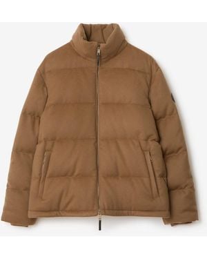 Burberry Cashmere Snowdon Puffer Jacket - Braun