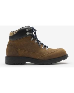 Burberry Suede Moor Hiking Boots​ - Marron