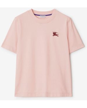 Burberry Cotton T-Shirt - Pink
