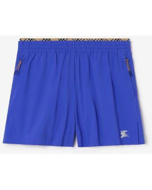 Burberry Stretch Nylon Shorts - Blue