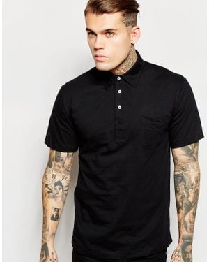 American Apparel Fine Jersey Polo Shirt - Black