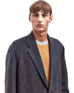 Acne Studios Mens Charles Oversized Wool Coat - Gray
