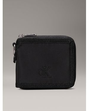 Calvin Klein Square Zip Around Wallet - Black