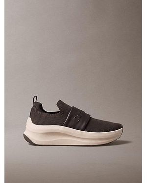 Calvin Klein Ck Volumax Slip On Runner Trainers - Brown