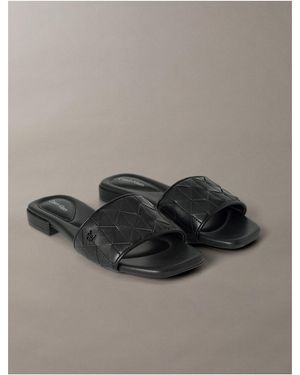 Calvin Klein Theona Slide Sandal - Gray