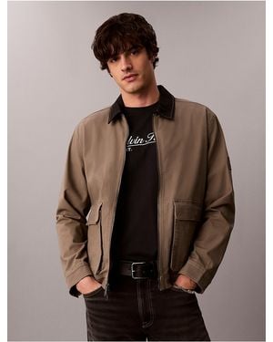 Calvin Klein Calvin Klein Matte Canvas Jacket - Brown
