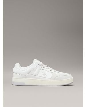 Calvin Klein Leather Trainers - White