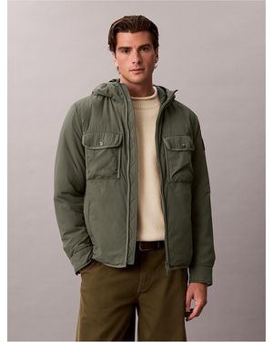 Calvin Klein Calvin Klein Crinkle Nylon Puffer Jacket - Green