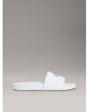 Calvin Klein Ciabatte Con Logo - Metallizzato