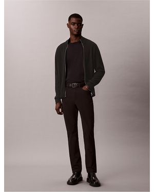 Calvin Klein Slim Tech Dobby 5-Pocket Pants - Black
