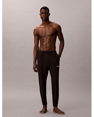 Calvin Klein Lounge Joggers Icon Cotton Stretch - Brown