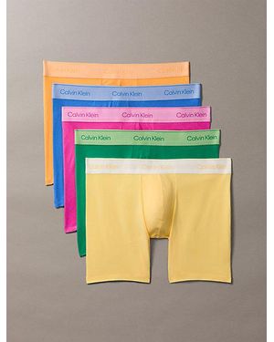Calvin Klein 5 Pack Boxer Briefs - Blue