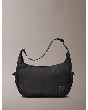 Calvin Klein Water Repellent Crossbody Duffle Bag - Grey