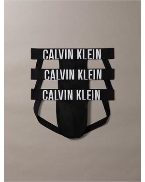 Calvin Klein Intense Power Micro 3-Pack Jock Strap - Metallic