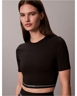 Calvin Klein Calvin Klein Icon Sport Cropped T-Shirt - Black
