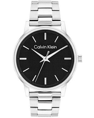 Calvin Klein Armbandhorloge Met Getextureerde Wijzerplaat - Metallic