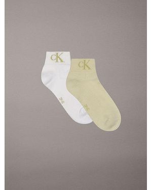 Calvin Klein 2-Pack Enkelsokken - Grijs