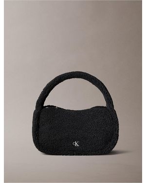 Calvin Klein Line Leather Crossbody Bag - Black