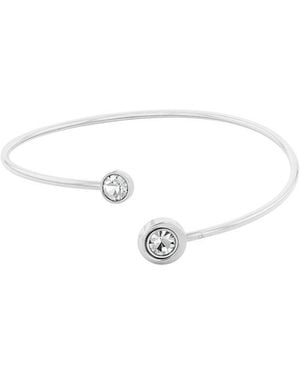 Calvin Klein Stainless Steel Crystal Bangle - Metallic