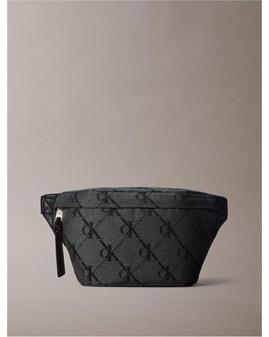 Calvin Klein Monogram Jacquard Belt Bag - Gray