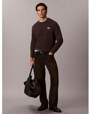 Calvin Klein Jeans Cotton Terry Badge Sweatshirt - Multicolour