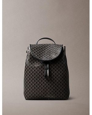 Calvin Klein Allover Emblem Logo Mini Backpack - Multicolour