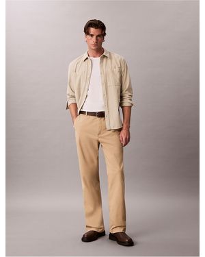 Calvin Klein Calvin Klein 90S Straight Chino Pants - Natural