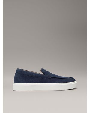 Calvin Klein Suede Hybrid Moccasins - Blue