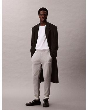 Calvin Klein Sport Soft Cotton French Terry Joggers - Natural