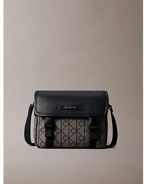 Calvin Klein Emblem Jacquard Small Messenger Bag - Multicolour