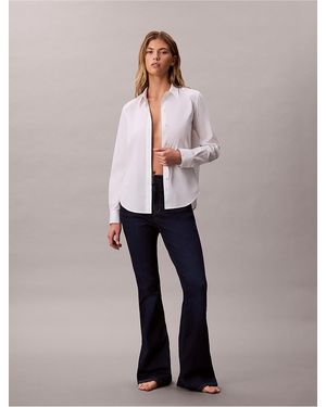 Calvin Klein Jeans High Rise Flared Jeans - Blue