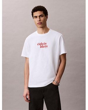 Calvin Klein Jeans Relaxed Logo T-Shirt - White