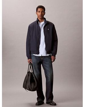 Calvin Klein Gewatteerd Nylon Jack Met Rits - Blauw